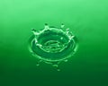 Green Water Drop Royalty Free Stock Photo