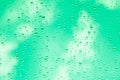 Green water drops Royalty Free Stock Photo