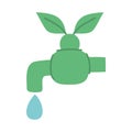 green water faucet