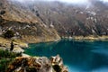 Green Water in Laguna Quilotoa, Ecuador