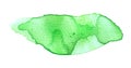 Green watercolor blob Royalty Free Stock Photo