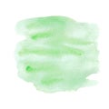 Green watercolor paint splat