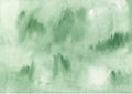 Green watercolor texture. High resolution background for design. Oil painted backdrop.  There is blank place for your text, textur Royalty Free Stock Photo