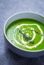 Green Watercress Soup Royalty Free Stock Photo