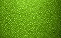 Green waterdrops