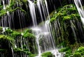 Green waterfall...