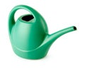 Green watering can isolated Royalty Free Stock Photo