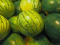 Green Watermelon, a favorite summer cool thirst-quenching fruit.