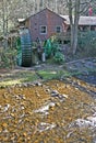 Green Waterwheel & Creek Royalty Free Stock Photo