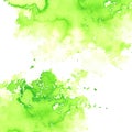 Green watery spreading illustration.