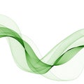 green wave. abstract illustration. vector graphics. eps 10 Royalty Free Stock Photo