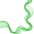 green wave. abstract illustration. vector graphics. eps 10 Royalty Free Stock Photo