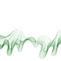 green wave. abstract illustration vector graphics. eps 10 Royalty Free Stock Photo