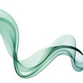 green wave. abstract illustration vector graphics. eps 10 Royalty Free Stock Photo