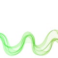 Green wave. abstract modern graphics illustration. eps 10 Royalty Free Stock Photo