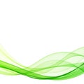 green wave. abstract vector graphics. Abstract illustration eps 10 Royalty Free Stock Photo