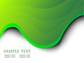 Green wave background