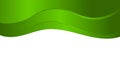 Green wave background abstract.Wave header vector. Royalty Free Stock Photo