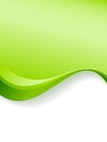 Green wave background template