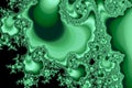 Green and black Wave Fractal diamand Swirl Royalty Free Stock Photo