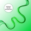 Green wave pattern. Abstract vector wave. Template for presentation. eps 10 Royalty Free Stock Photo