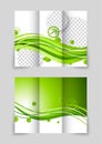 Green wave tri-fold brochure