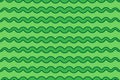 Green wavy abstract lines wavy worm vector background seamless pattern