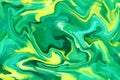 Green wavy pattern background design graphic artist accents stylish and vibrant with liquid and fluid effect Royalty Free Stock Photo