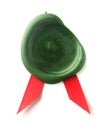 Green wax seal