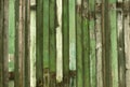 Green weathered wood wall texture.