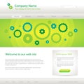 Green website creative template Royalty Free Stock Photo