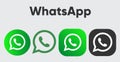 Green WhatsApp button with phone and bubble chat icon.