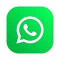 Green whatsapp logo for web and app ui.