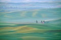 green wheat hill from palouse Royalty Free Stock Photo