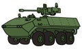 Green wheeler armoured vehicle