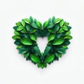 Green Whispers, Leaves Conveying Love, Generative AI