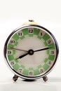 Green whit white Old Clock