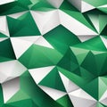green and white background with abstract triangle pattern Royalty Free Stock Photo