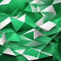 green and white background with abstract triangle pattern Royalty Free Stock Photo