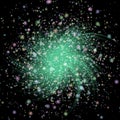 Green white black firework background Royalty Free Stock Photo