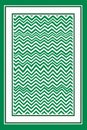 a green and white chevron pattern on a green background Royalty Free Stock Photo