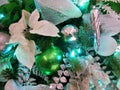 Christmas Decorations Green and White Royalty Free Stock Photo