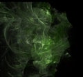 Green white fractal background. Fantasy fractal texture. Digital art. 3D rendering. Computer generated image