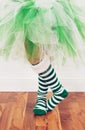 Green and white Holiday Tutu Royalty Free Stock Photo