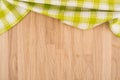 Green and white kitchen textile texture Royalty Free Stock Photo