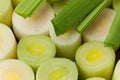 Green and white leeks Royalty Free Stock Photo