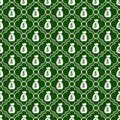 Green and White Money Bag Repeat Pattern Background Royalty Free Stock Photo