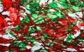 Green white phosphorescent red painting blurred abstract vivid background, texture and strokes of brush