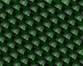 Green and white squares like fiber carbone relief Royalty Free Stock Photo