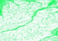 An green and white Topographic map lines 25 m, level curves, contour, terrain path, travel background. Geographic abstract grid. Royalty Free Stock Photo